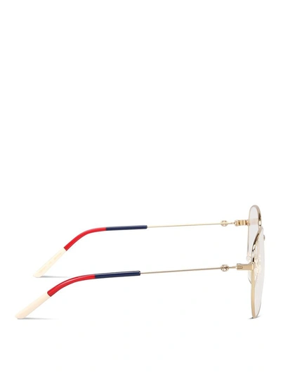 Shop Gucci Women's Gold Metal Glasses