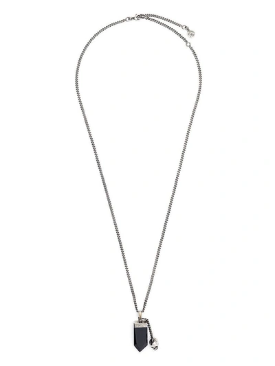 Shop Alexander Mcqueen Women's Silver Metal Necklace