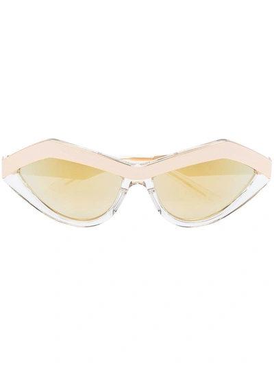 Shop Bottega Veneta Women's Gold Acetate Sunglasses