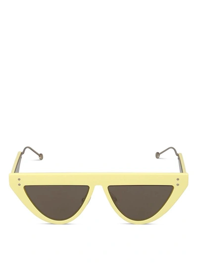 Shop Fendi Women's Yellow Acetate Sunglasses