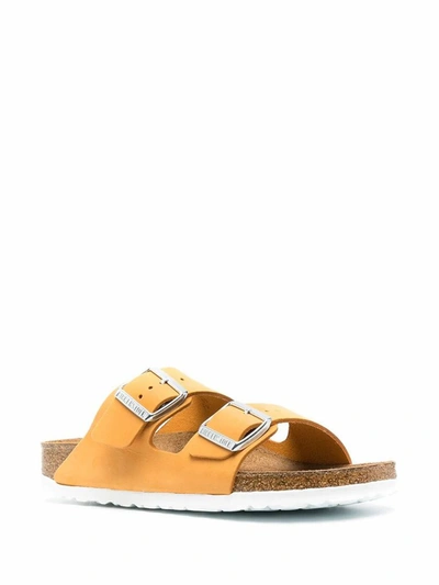 Shop Birkenstock Women's Orange Suede Sandals