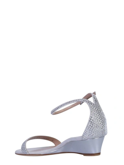 Shop Giuseppe Zanotti Design Women's Silver Leather Sandals