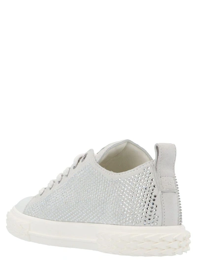 Shop Giuseppe Zanotti Design Women's White Leather Sneakers