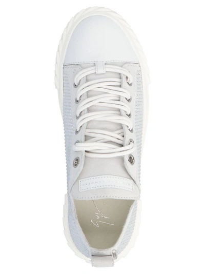 Shop Giuseppe Zanotti Design Women's White Leather Sneakers