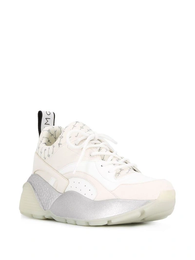 Shop Stella Mccartney Women's White Synthetic Fibers Sneakers