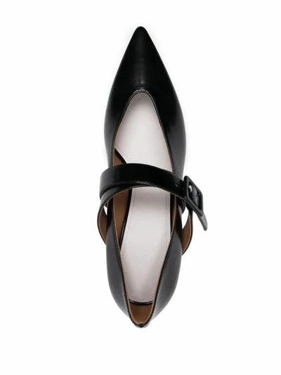 Shop Maison Margiela Women's Black Leather Pumps