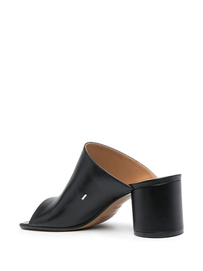 Shop Maison Margiela Women's Black Leather Sandals