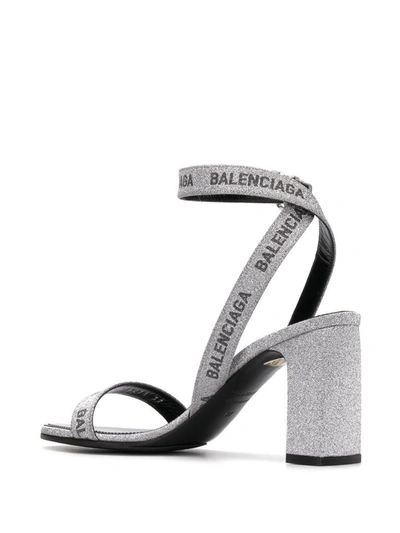 Shop Balenciaga Women's Silver Polyurethane Sandals
