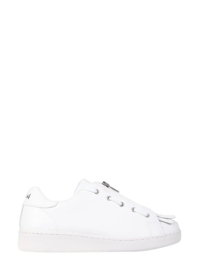 Shop Apc A.p.c. Women's White Leather Sneakers