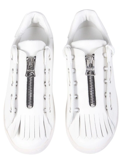 Shop Apc A.p.c. Women's White Leather Sneakers