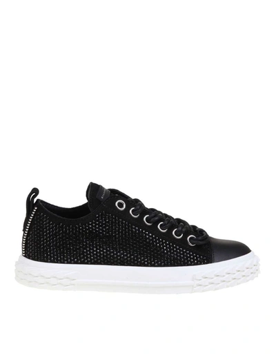 Shop Giuseppe Zanotti Design Black Sneakers