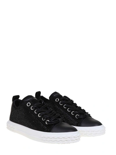 Shop Giuseppe Zanotti Design Black Sneakers