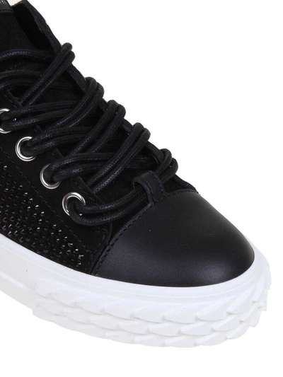 Shop Giuseppe Zanotti Design Black Sneakers