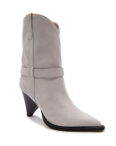 Shop Aldo Castagna Women's Grey Suede Ankle Boots