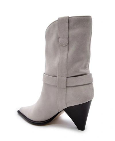 Shop Aldo Castagna Women's Grey Suede Ankle Boots