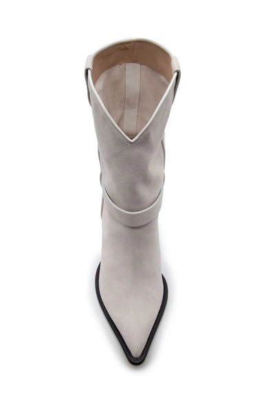 Shop Aldo Castagna Women's Grey Suede Ankle Boots