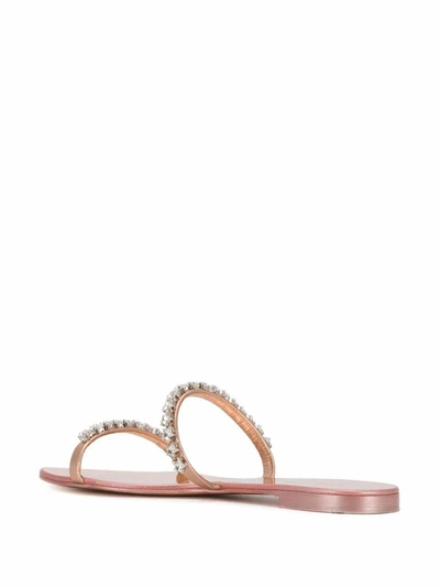 Shop Giuseppe Zanotti Design Women's Pink Leather Sandals