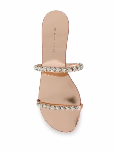 Shop Giuseppe Zanotti Design Women's Pink Leather Sandals