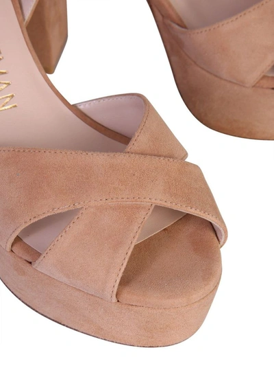 Shop Stuart Weitzman Women's Brown Suede Sandals