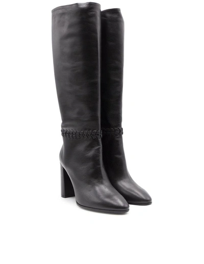 Shop Maliparmi Malìparmi Women's Black Leather Boots