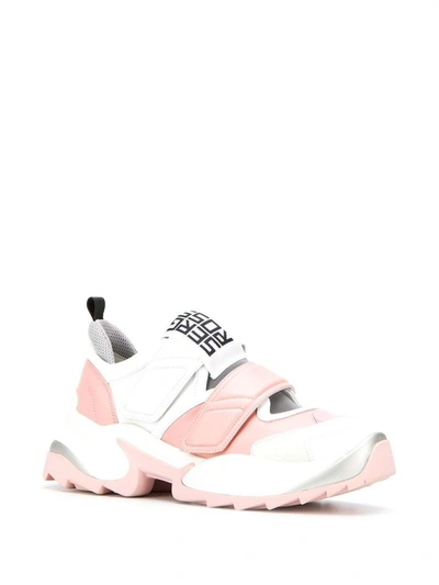 Shop Sergio Rossi Women's Pink Leather Sneakers