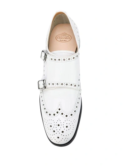 Shop Church's Women's White Leather Monk Strap Shoes