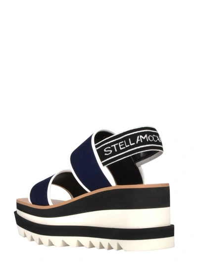 Shop Stella Mccartney Women's Blue Fabric Sandals
