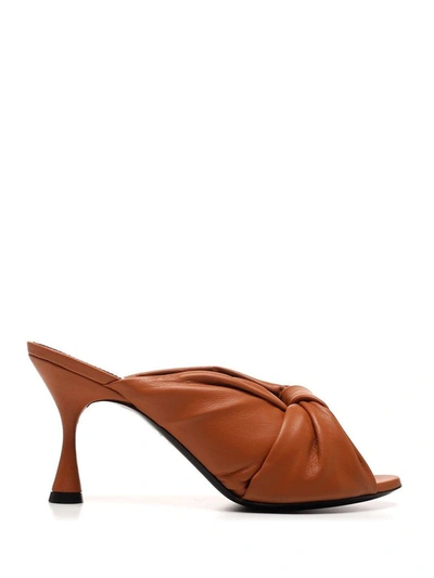 Shop Balenciaga Brown Sandals