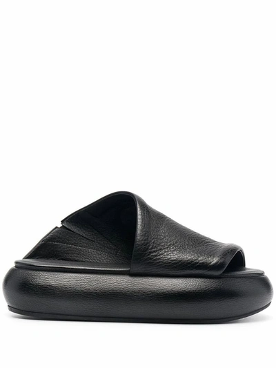 Shop Marsèll Marsell Women's Black Leather Sandals
