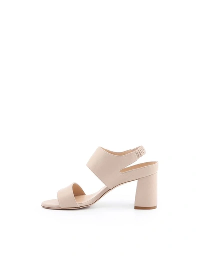 Shop Stuart Weitzman Women's Beige Leather Sandals