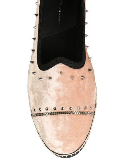 Shop Giuseppe Zanotti Design Women's Pink Other Materials Flats