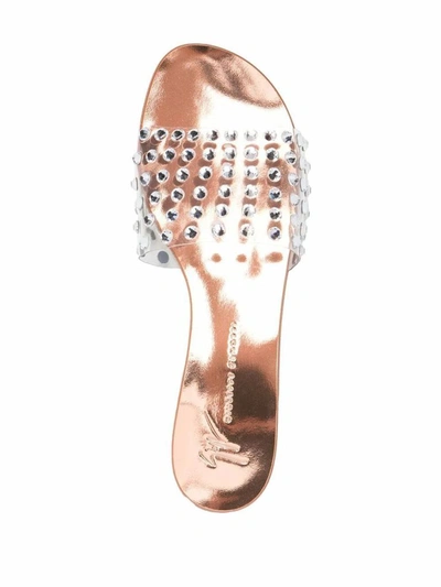 Shop Giuseppe Zanotti Design Women's Silver Leather Sandals