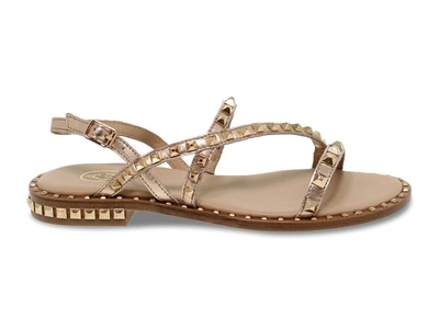 Shop Ash Women's Gold Leather Sandals