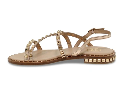 Shop Ash Women's Gold Leather Sandals