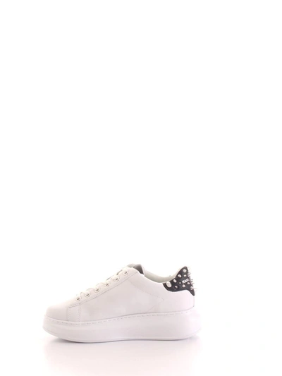 Shop Karl Lagerfeld Women's White Leather Sneakers