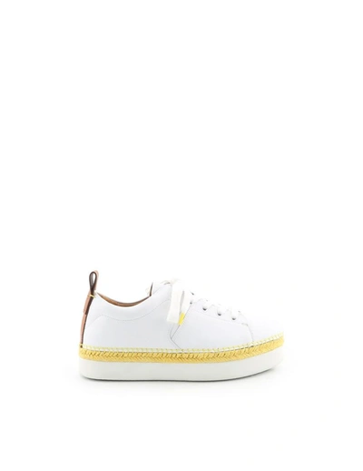 Shop See By Chloé Women's White Leather Sneakers