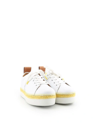 Shop See By Chloé Women's White Leather Sneakers