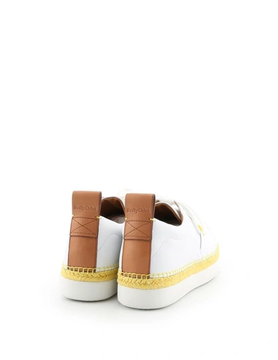 Shop See By Chloé Women's White Leather Sneakers