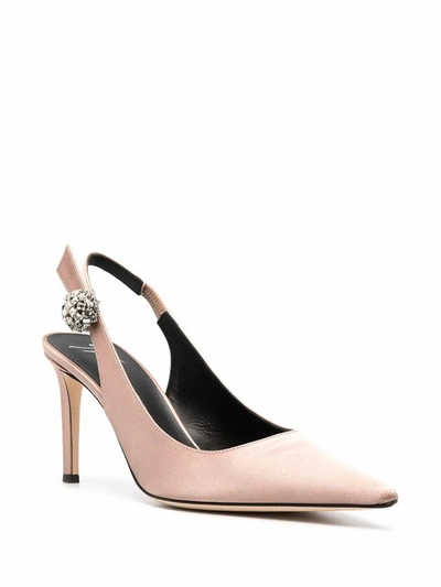 Shop Giuseppe Zanotti Design Women's Pink Leather Heels