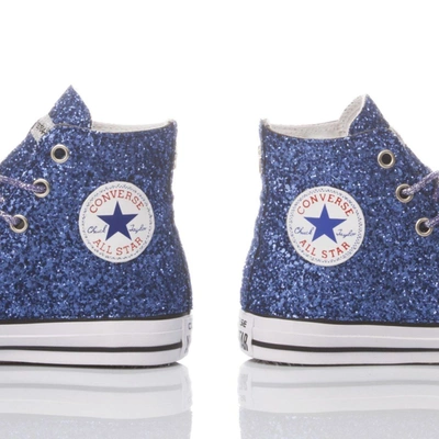 Shop Converse Women's Blue Cotton Sneakers