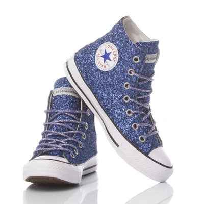 Shop Converse Women's Blue Cotton Sneakers