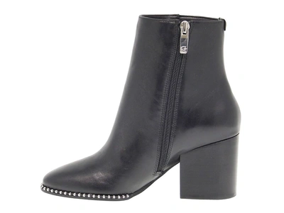 Shop Guess Women's Black Leather Ankle Boots