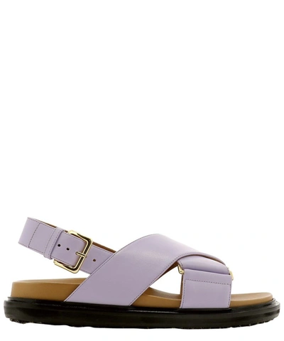 Shop Marni Women's Purple Other Materials Sandals