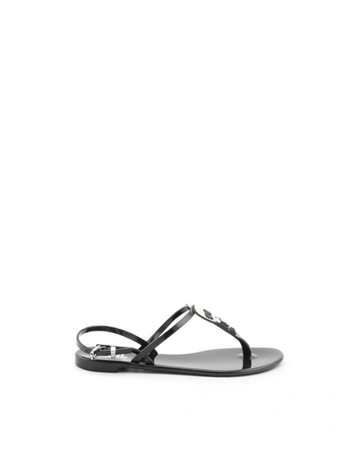 Shop Karl Lagerfeld Women's Black Rubber Flip Flops