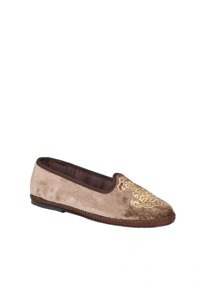 Shop Etro Women's Brown Viscose Loafers