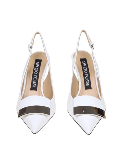 Shop Sergio Rossi Women's White Patent Leather Pumps