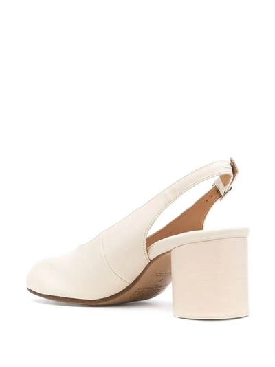 Shop Maison Margiela Women's White Leather Pumps