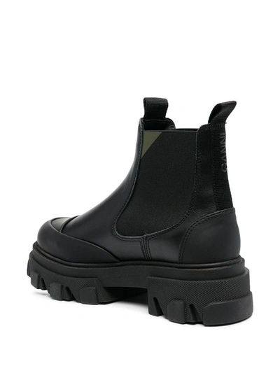 Shop Ganni Black Ankle Boots