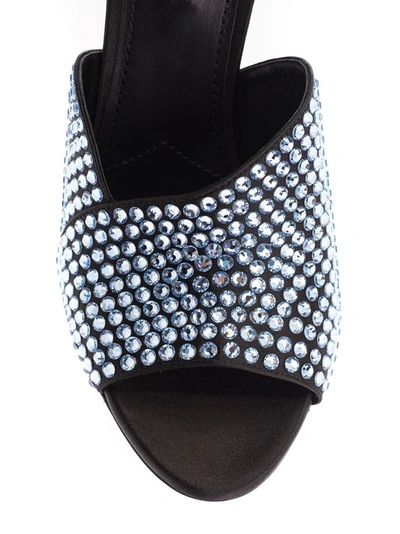 Shop Prada Women's Light Blue Viscose Sandals