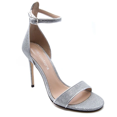 Shop Aldo Castagna Women's Silver Leather Sandals